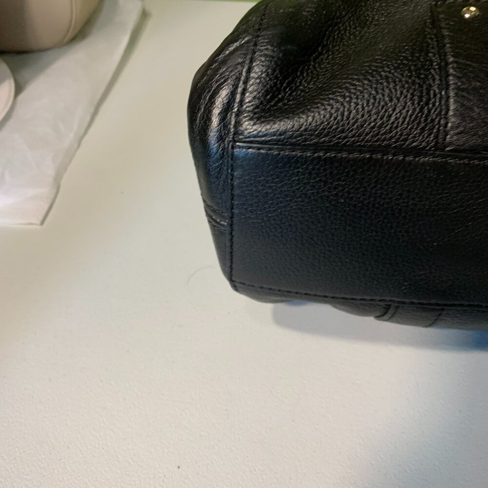 Kate Spade Black leather satchel EUC - Picture 6 of 11